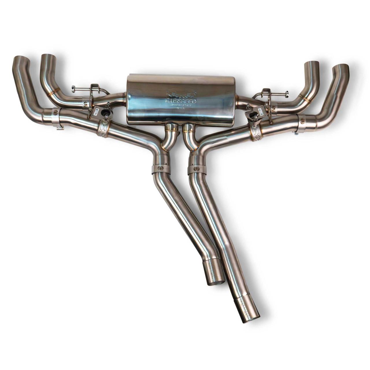 Fabspeed valved cat-back exhaust system for the Porsche E3 Cayenne