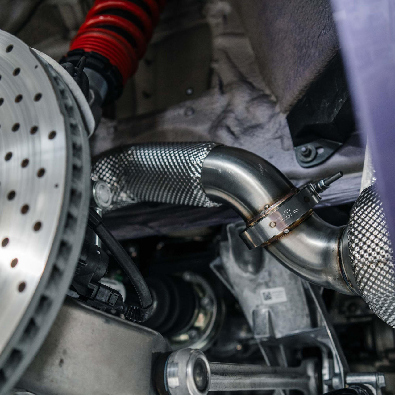 Fabspeed Porsche 718 GT4 RS RENNKRAFT Long Tube Header System (2022+)
