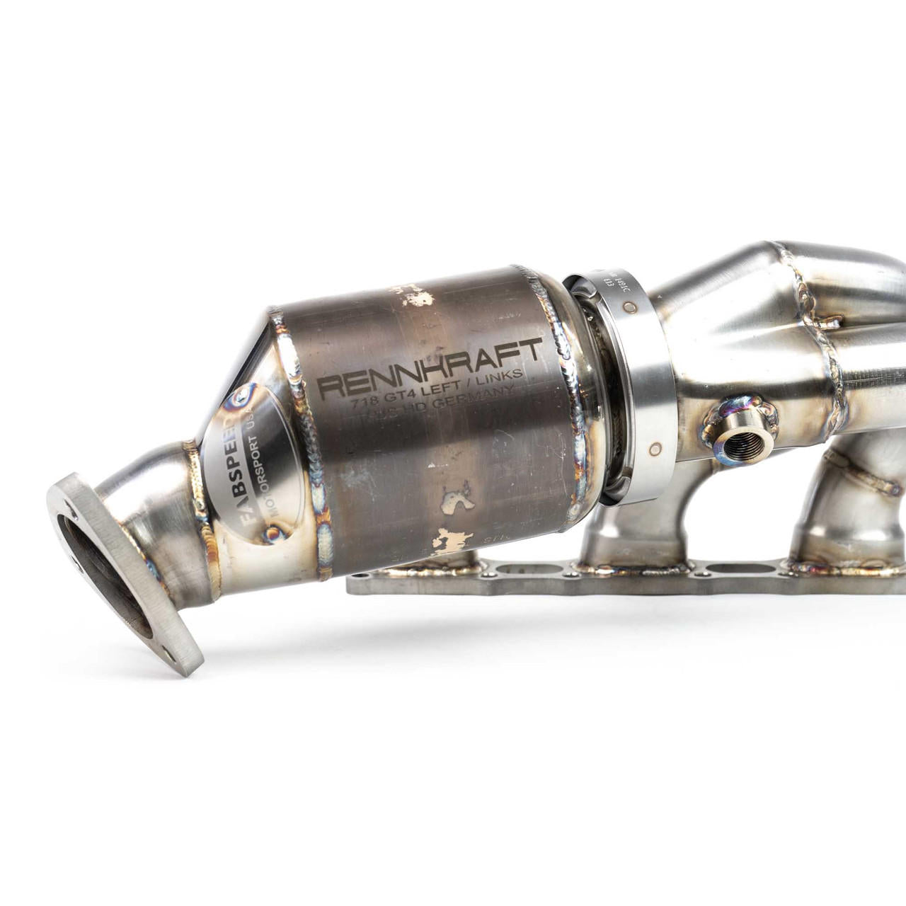 Fabspeed Porsche 718 GT4 / GTS / Spyder RENNKRAFT Modular Street and Racing Headers with HJS Catalytic Converters (2020+)