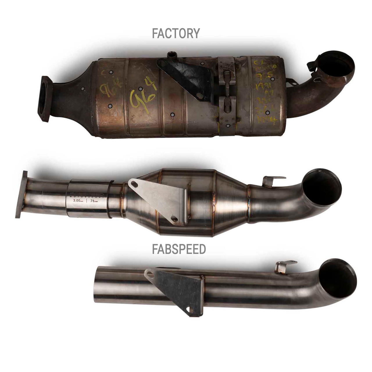 Fabspeed Porsche 964 / 965 Turbo RENNKRAFT¬Æ Sport Cat and Comp. Link Pipe (1990-1994)