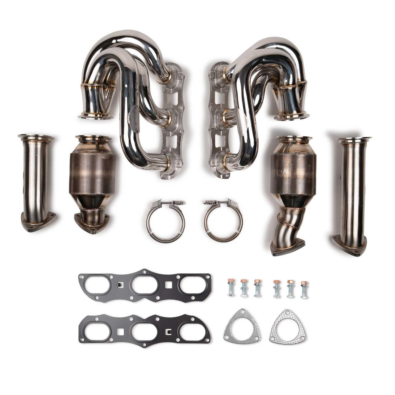 Fabspeed Porsche 997.2 Carrera RENNKRAFT Modular Headers with HJS Catalytic Converters (2009-2011)