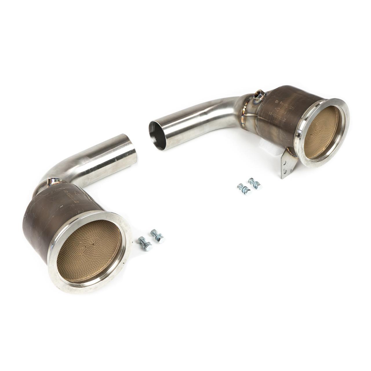 Fabspeed Porsche 992 Twin Turbo / Twin Turbo S Sport Catalytic Converters (2021+)