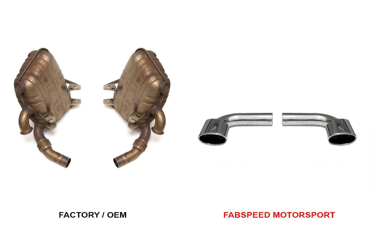 Fabspeed Porsche 996 Carrera Muffler Bypass Pipes (1999-2004)
