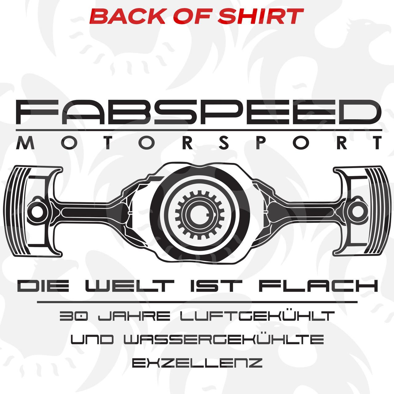 Fabspeed Motorsport The World Is Flat Porsche T-Shirt