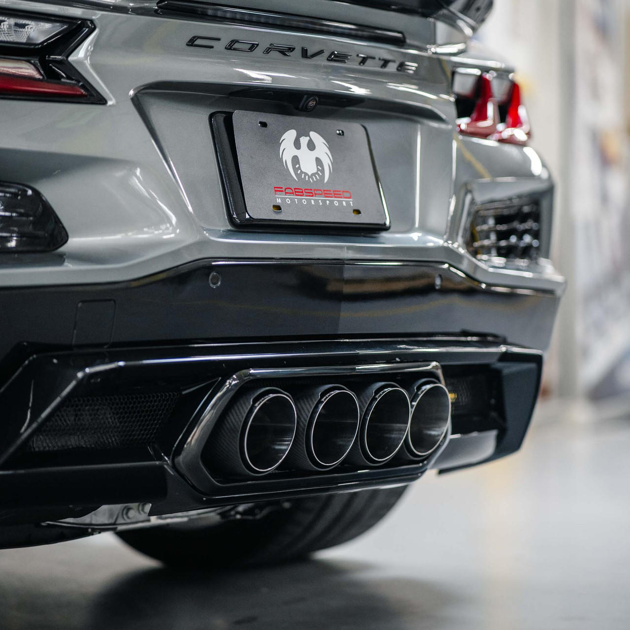 Fabspeed Chevrolet Corvette C8 Z06 Carbon Fiber Quad Tips (2023+)