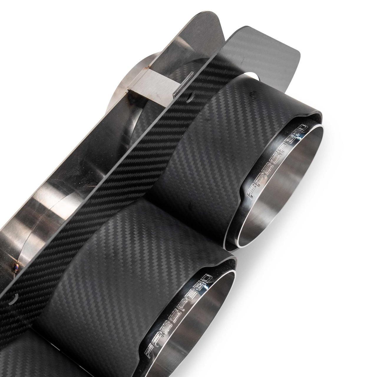 Fabspeed Chevrolet Corvette C8 ZR1X Carbon Fiber Quad Tips (2025+)
