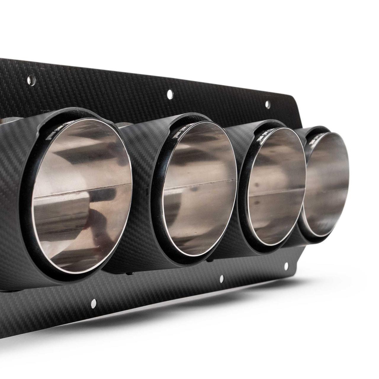 Fabspeed Chevrolet Corvette C8 ZR1X Carbon Fiber Quad Tips (2025+)