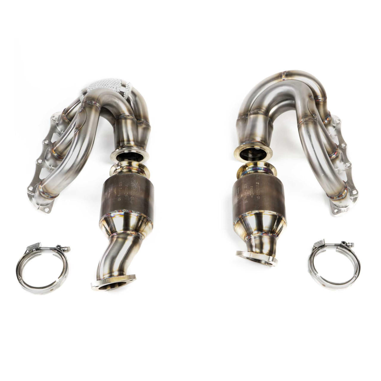 Fabspeed Porsche 981 Cayman GT4 / Boxster Spyder RENNKRAFT¬Æ Modular Headers with HJS Catalytic Converters (2015-2016)