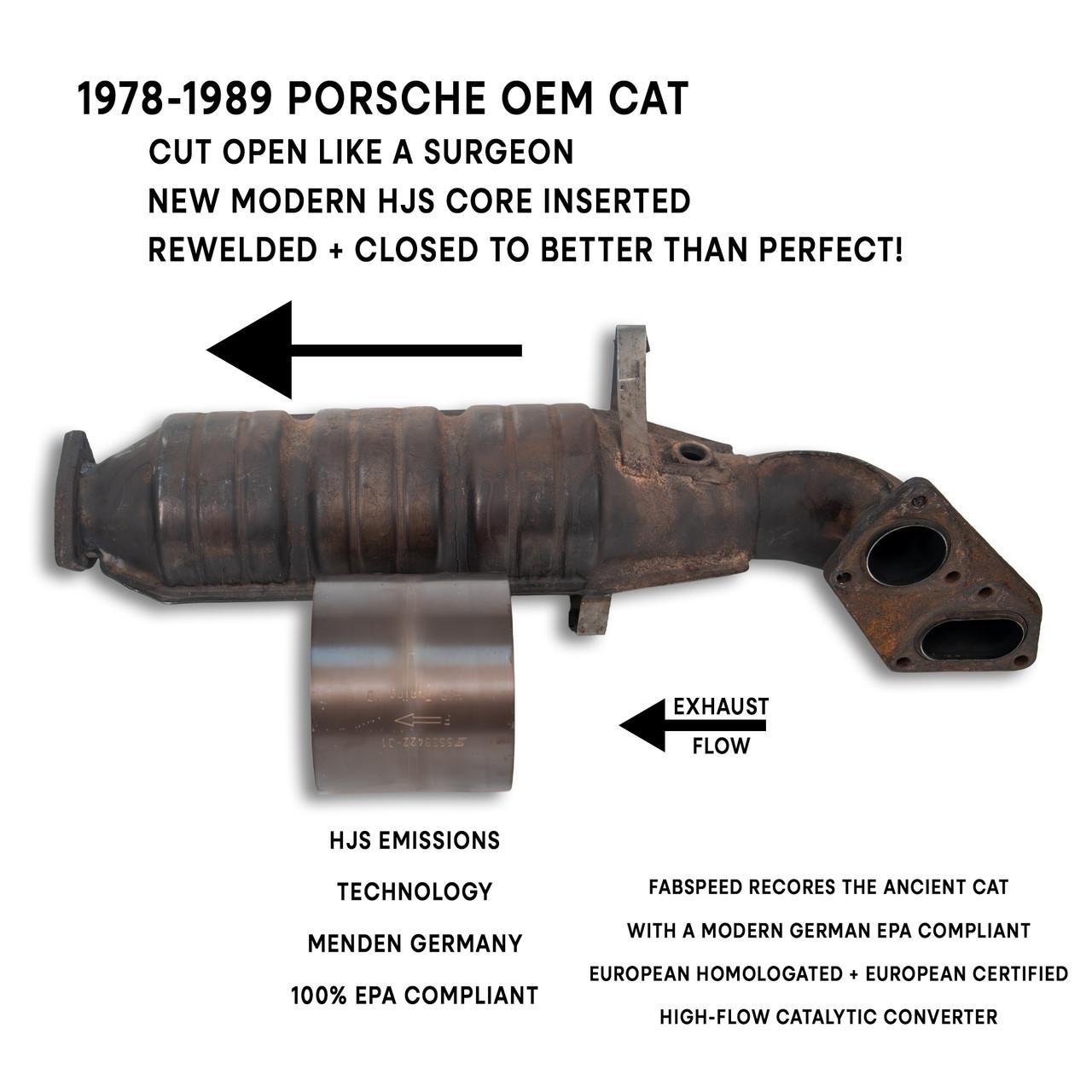 Porsche 911 3.0/3.2L OEM Catalytic Converter Re-Coring