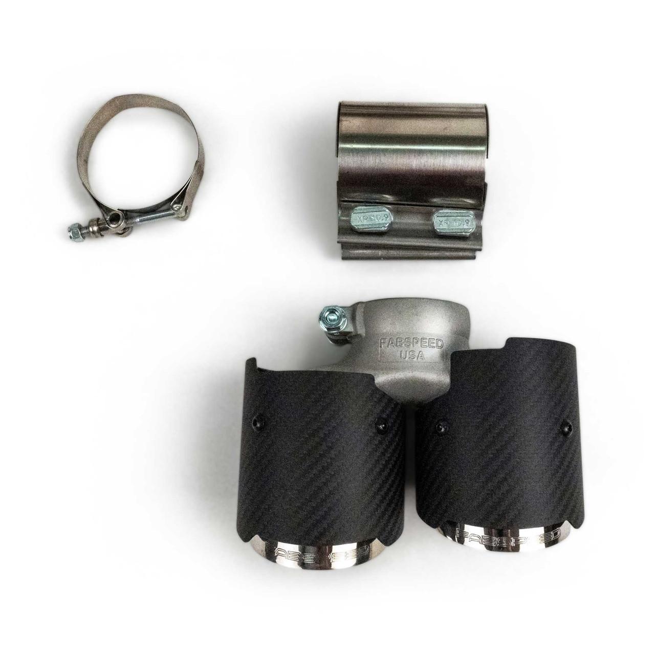 Fabspeed Porsche 991.2 Carrera Valved Center Muffler Bypass X-Pipe (Non-PSE Only)