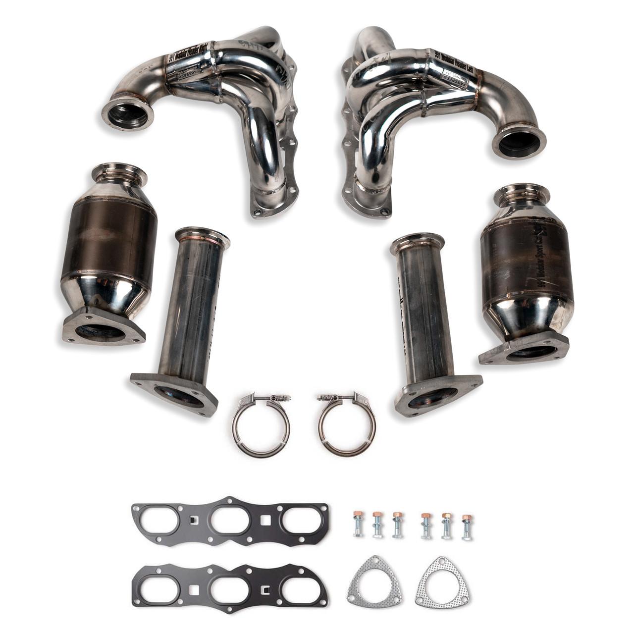 Fabspeed Porsche 991 Carrera RENNKRAFT¬Æ Modular Headers with HJS Catalytic Converters (2012-2016)