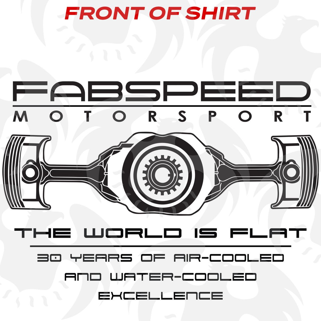 Fabspeed Motorsport The World Is Flat Porsche T-Shirt