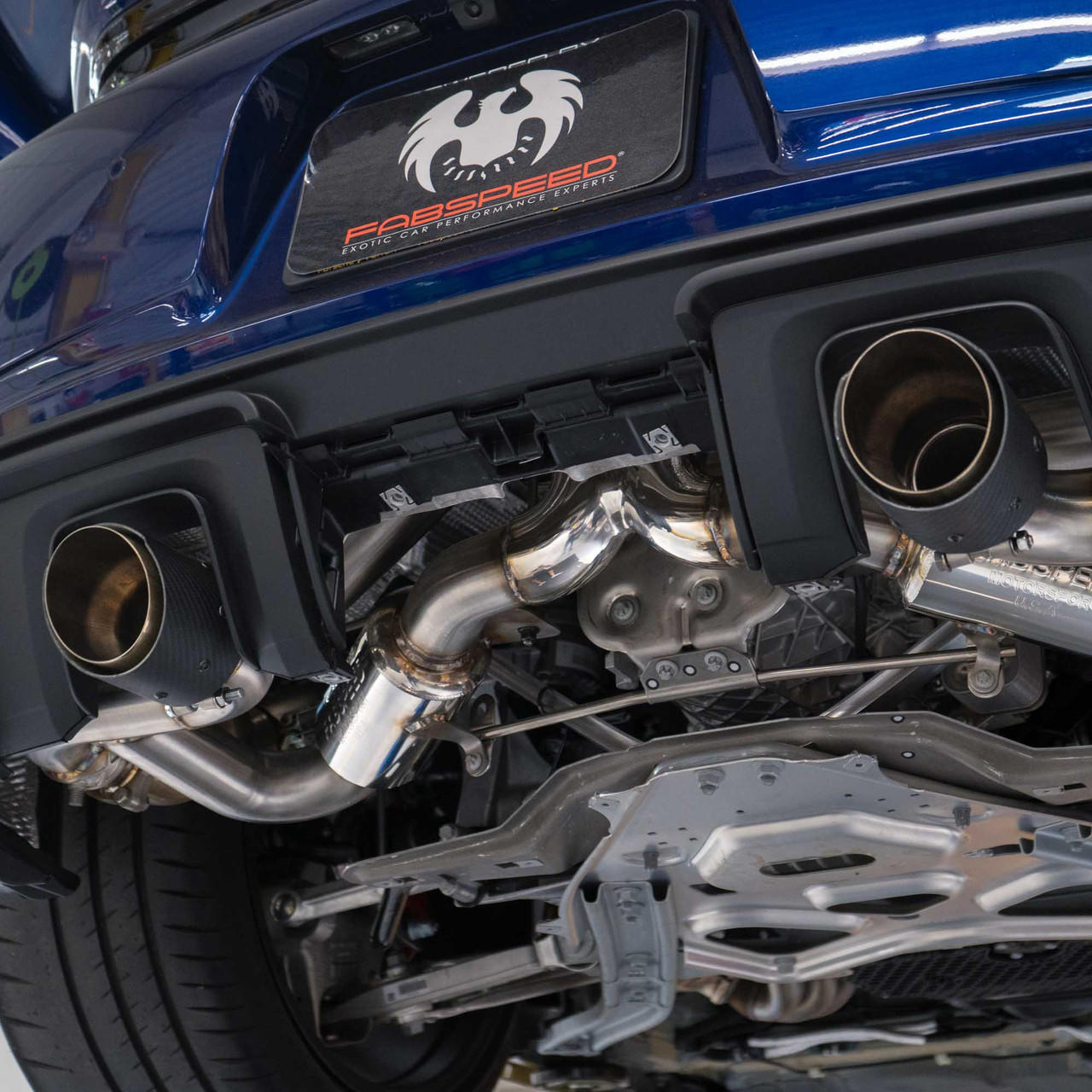 Fabspeed Porsche 718 GT4 / GTS / Spyder Valved X-Pipe Exhaust System (2020+)