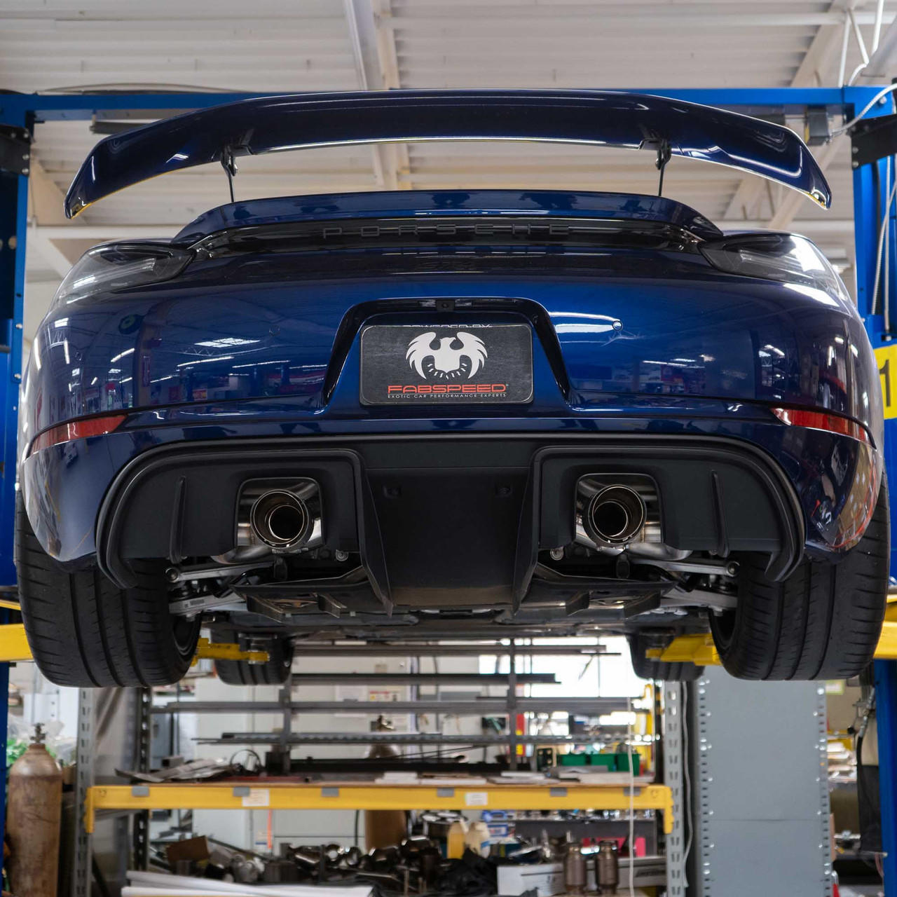 Fabspeed Porsche 718 GT4 / GTS / Spyder Valved X-Pipe Exhaust System (2020+)