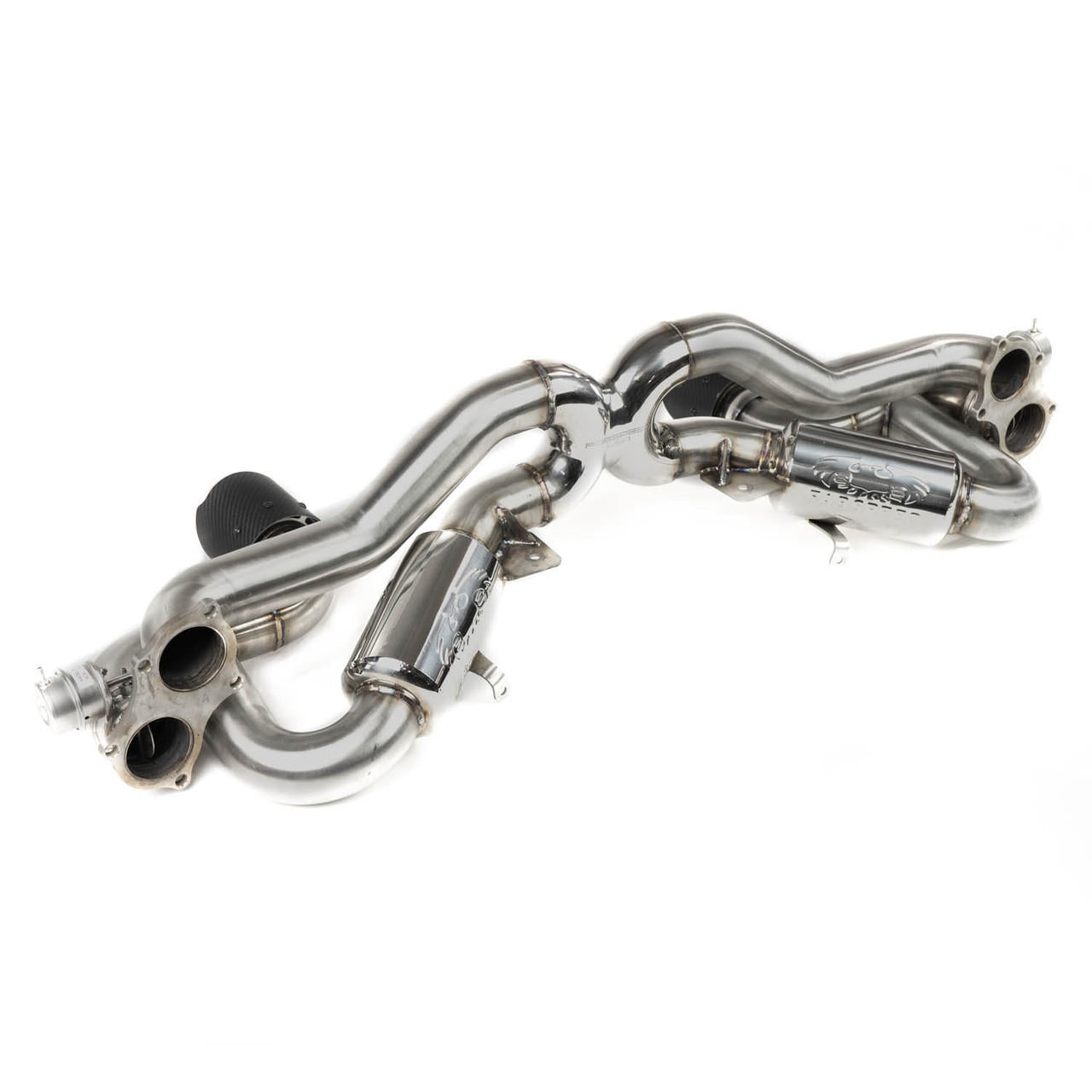 Fabspeed Porsche 718 GT4 / GTS / Spyder Valved X-Pipe Exhaust System (2020+)