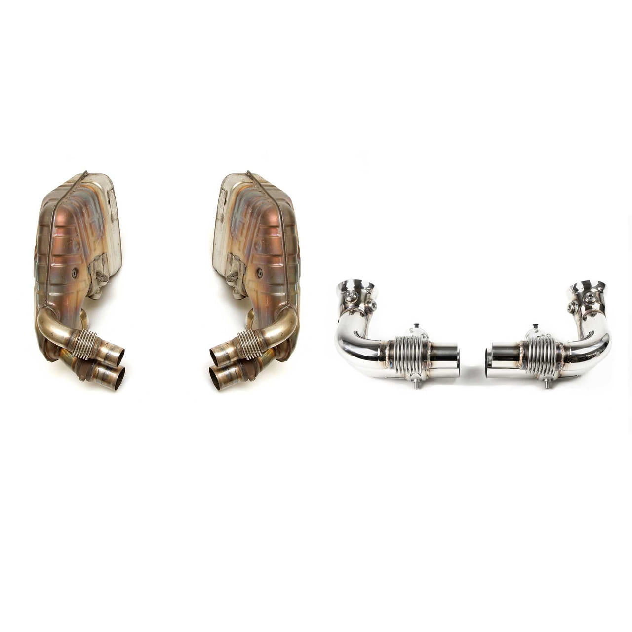 Fabspeed Porsche 997.2 GT3 / GT3 RS Side Muffler Bypass Pipes (2010-2011)