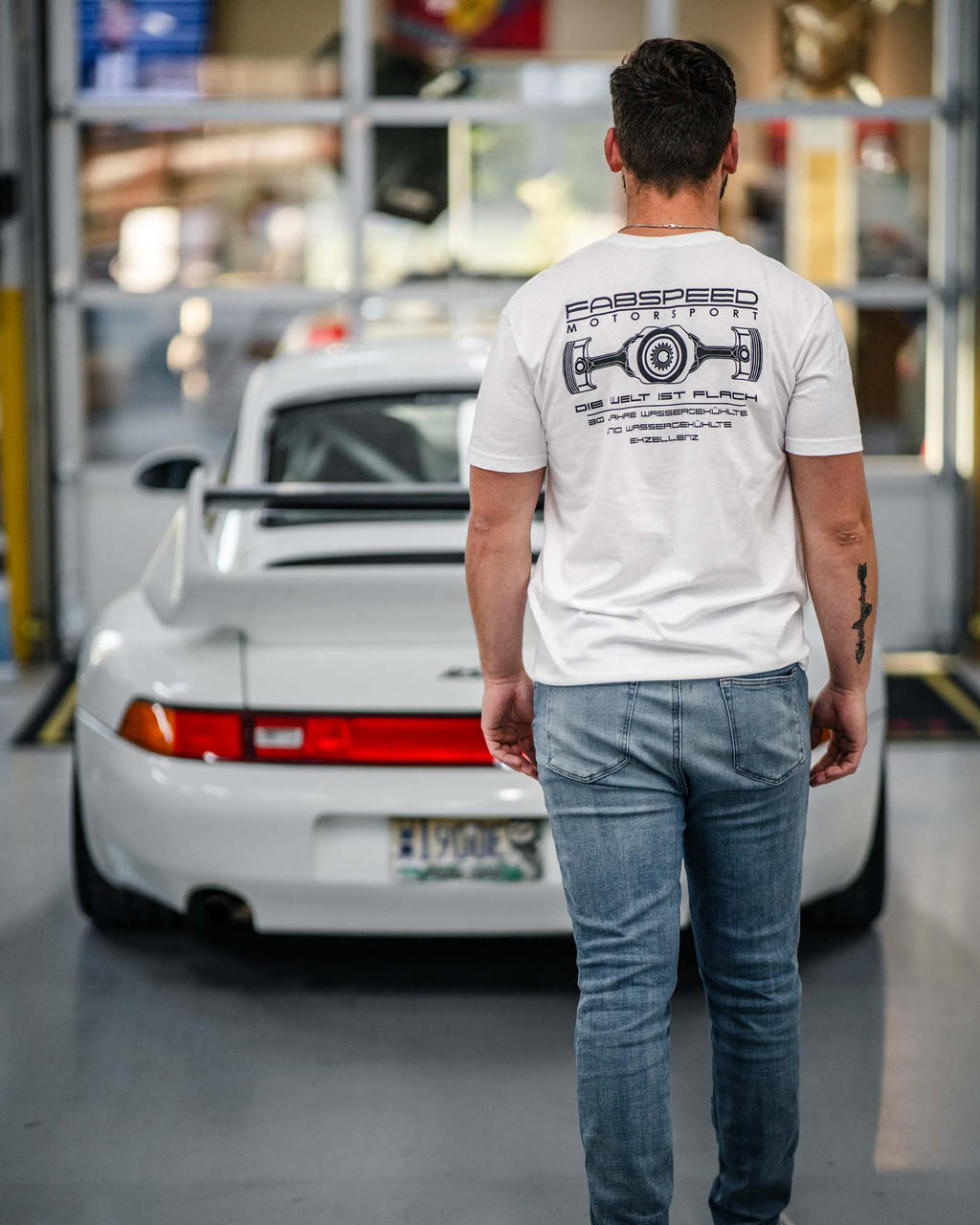 Fabspeed Motorsport The World Is Flat Porsche T-Shirt