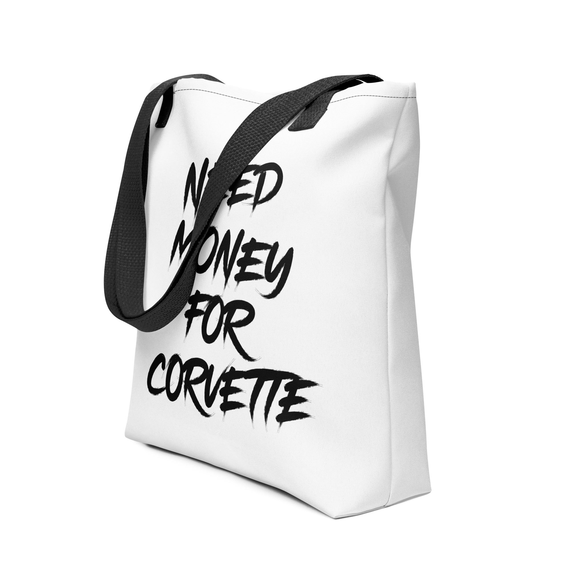 Need Corvette Tote Bag — canvas Corvette carryall by Boosted Mayhem