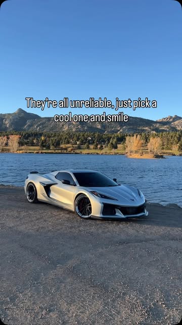 @boostedmayhem - C8 Corvette Z06 by a Colorado mountain lake