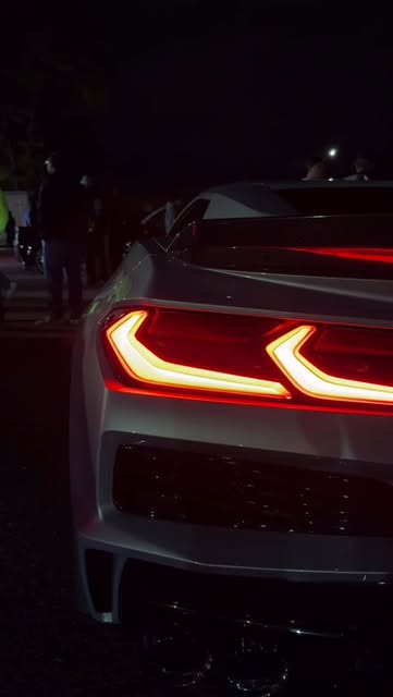 @boostedmayhem - C8 Corvette taillights at a night meet