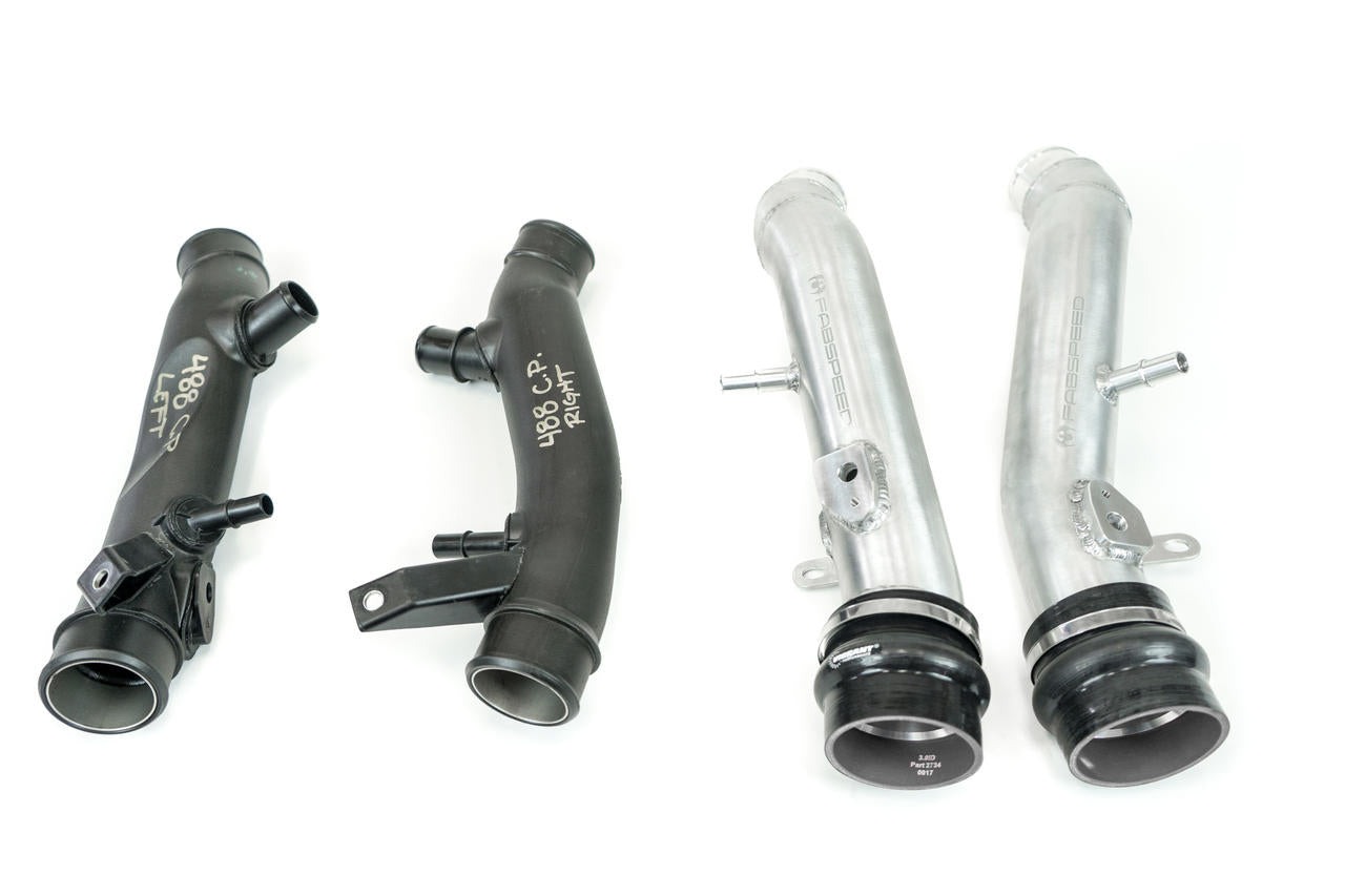 Fabspeed Ferrari 488 Pista Style Intake Charge Pipes