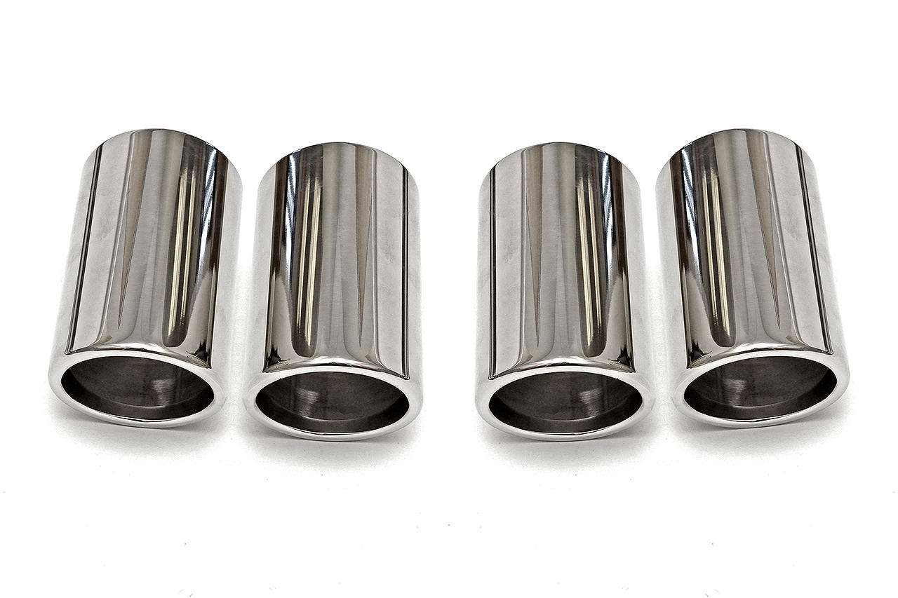 Fabspeed Ferrari F430 Polished Slip-On Tip Covers (2005-2009)