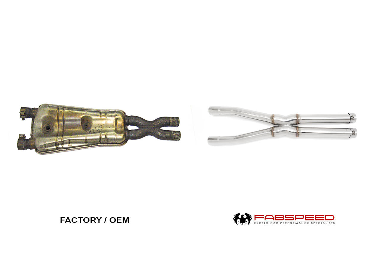 Fabspeed Maserati GT Coupe/Spyder/Gransport Resonator Bypass X-Pipe (2002-2007)