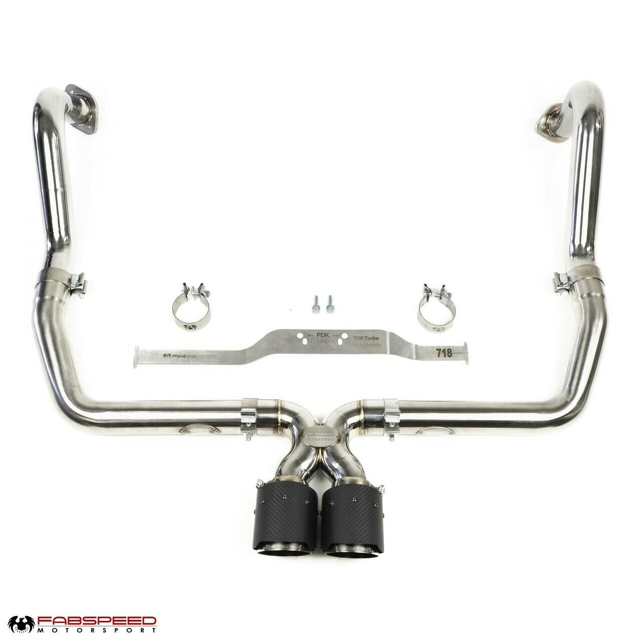Fabspeed Porsche 718 Boxster/Cayman Maxflo Cat-Back Exhaust System (2017+)