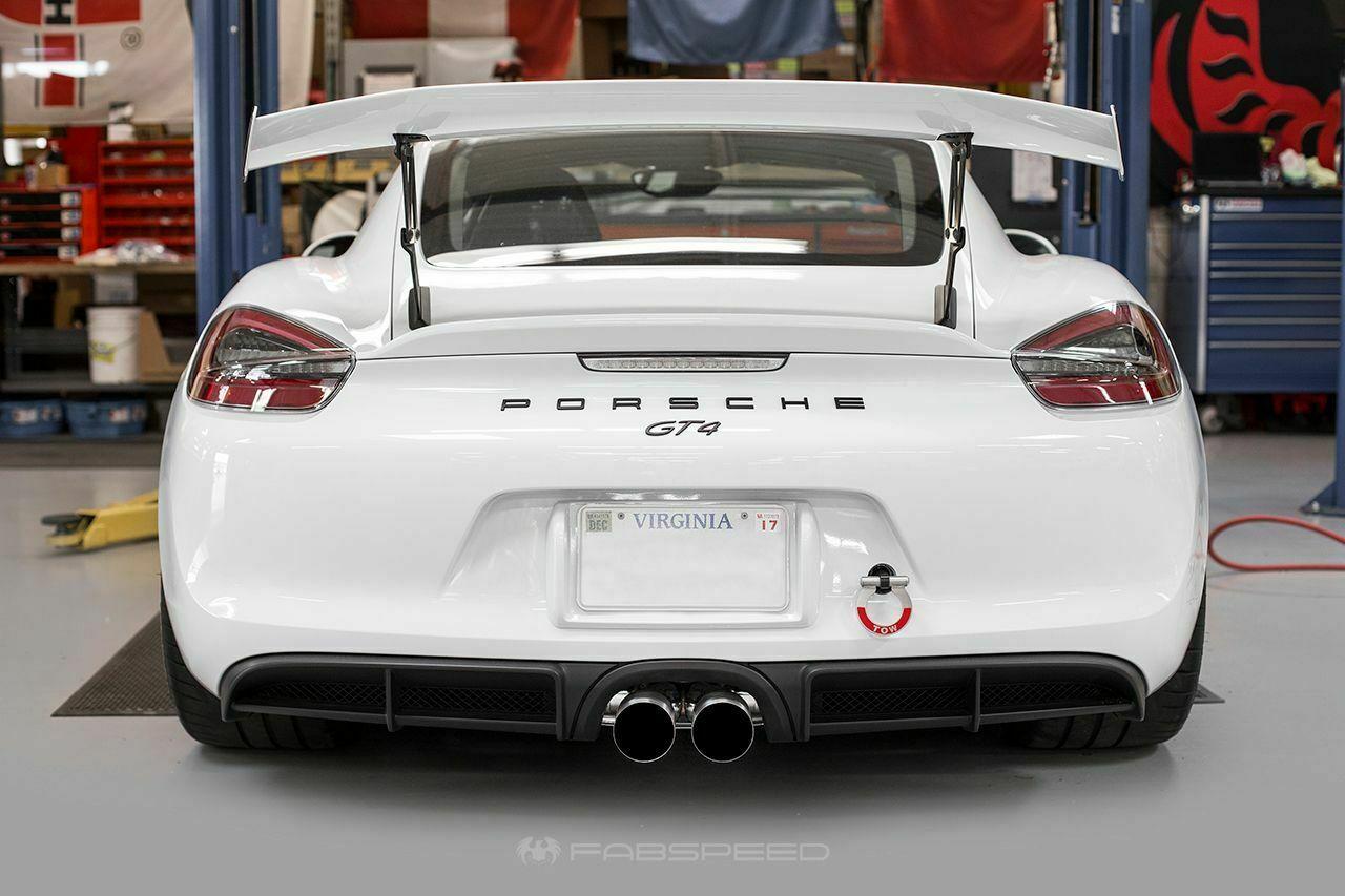 Fabspeed Porsche 981 Cayman GT4 Single-Wall Tips