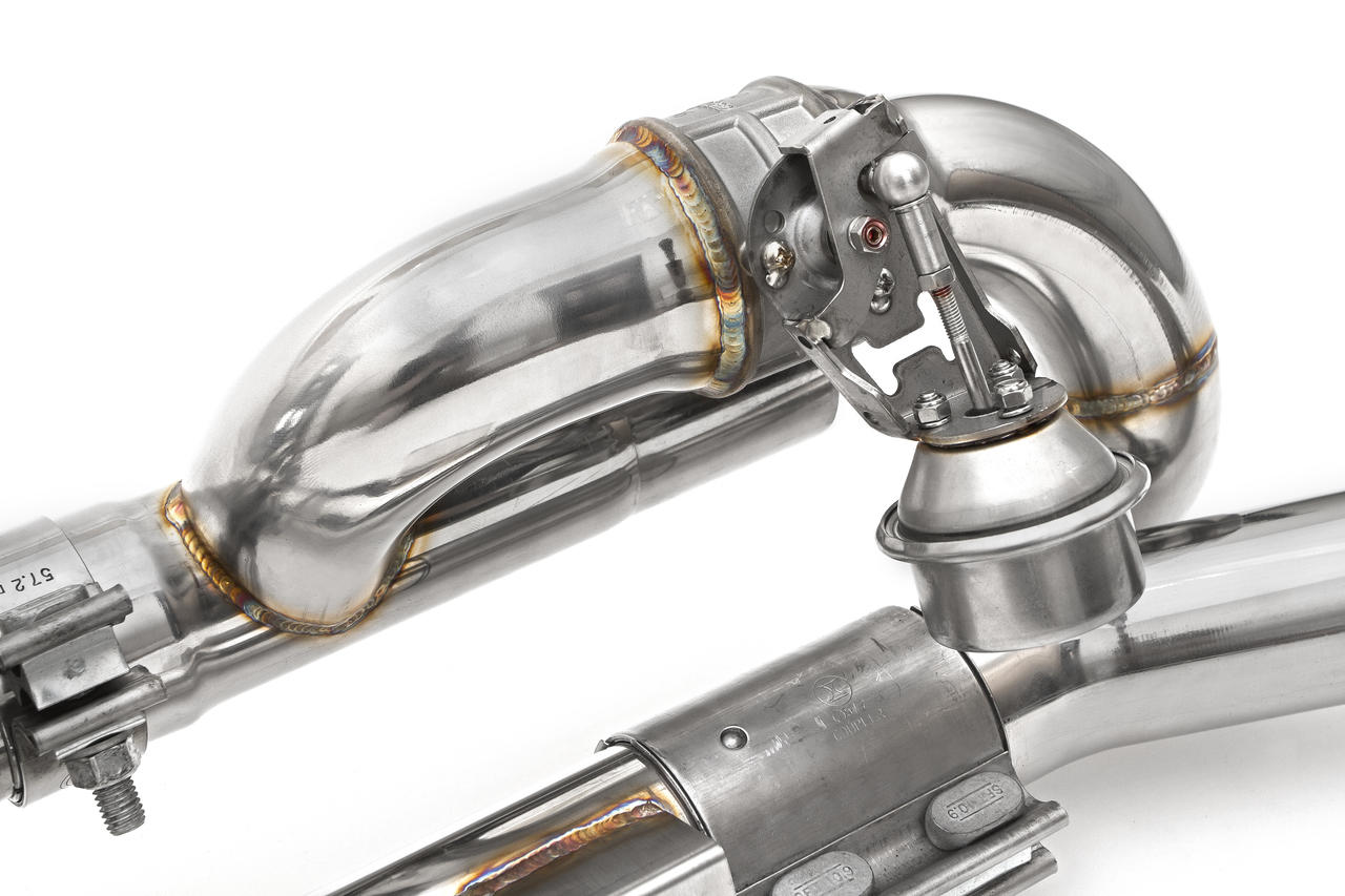 Fabspeed Porsche 991 Carrera Valved Center Muffler Bypass X-Pipe (Valved Exhaust Only) (2012-2016)