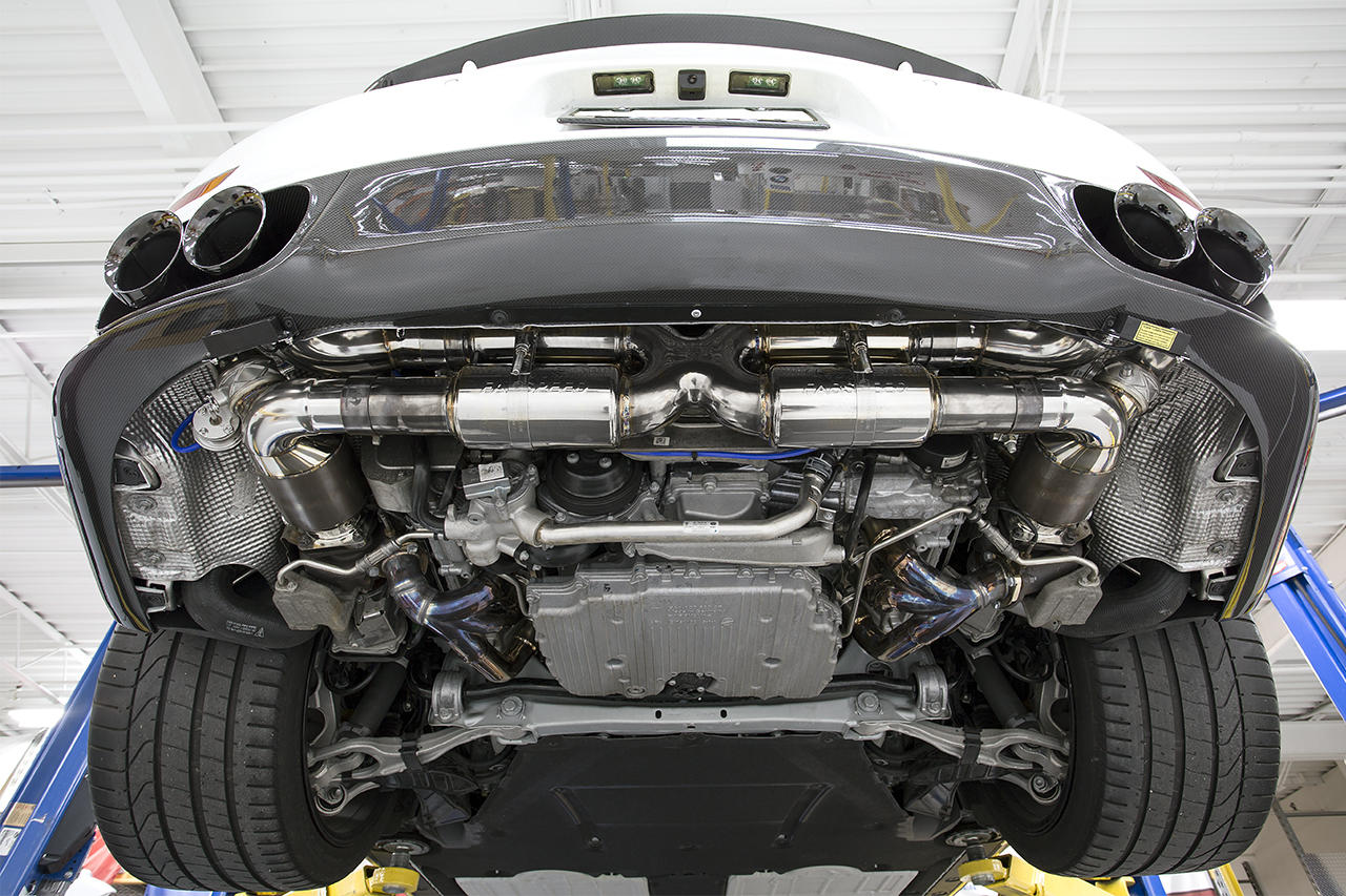 Fabspeed Porsche 991 Turbo / Turbo S Valved Supersport X-Pipe Exhaust System (2013-2016)