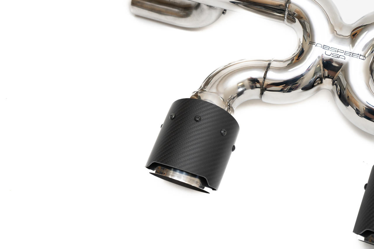 Fabspeed Porsche 991.2 Carrera Valved Center Muffler Bypass X-Pipe (PSE Only)