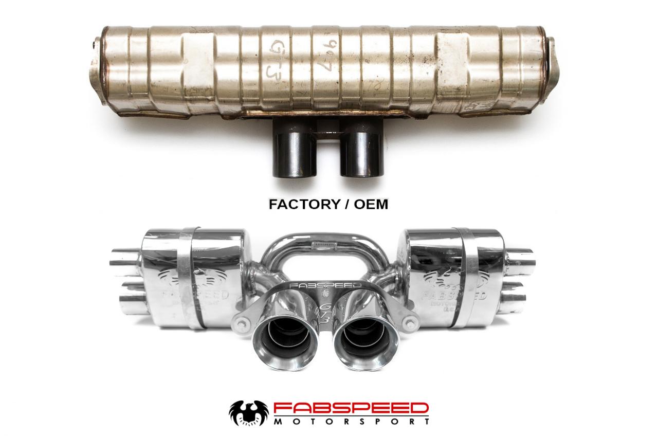 Fabspeed Porsche 991.2 GT3 / GT3 RS Center Mini Maxflo Performance Exhaust System (2017+)