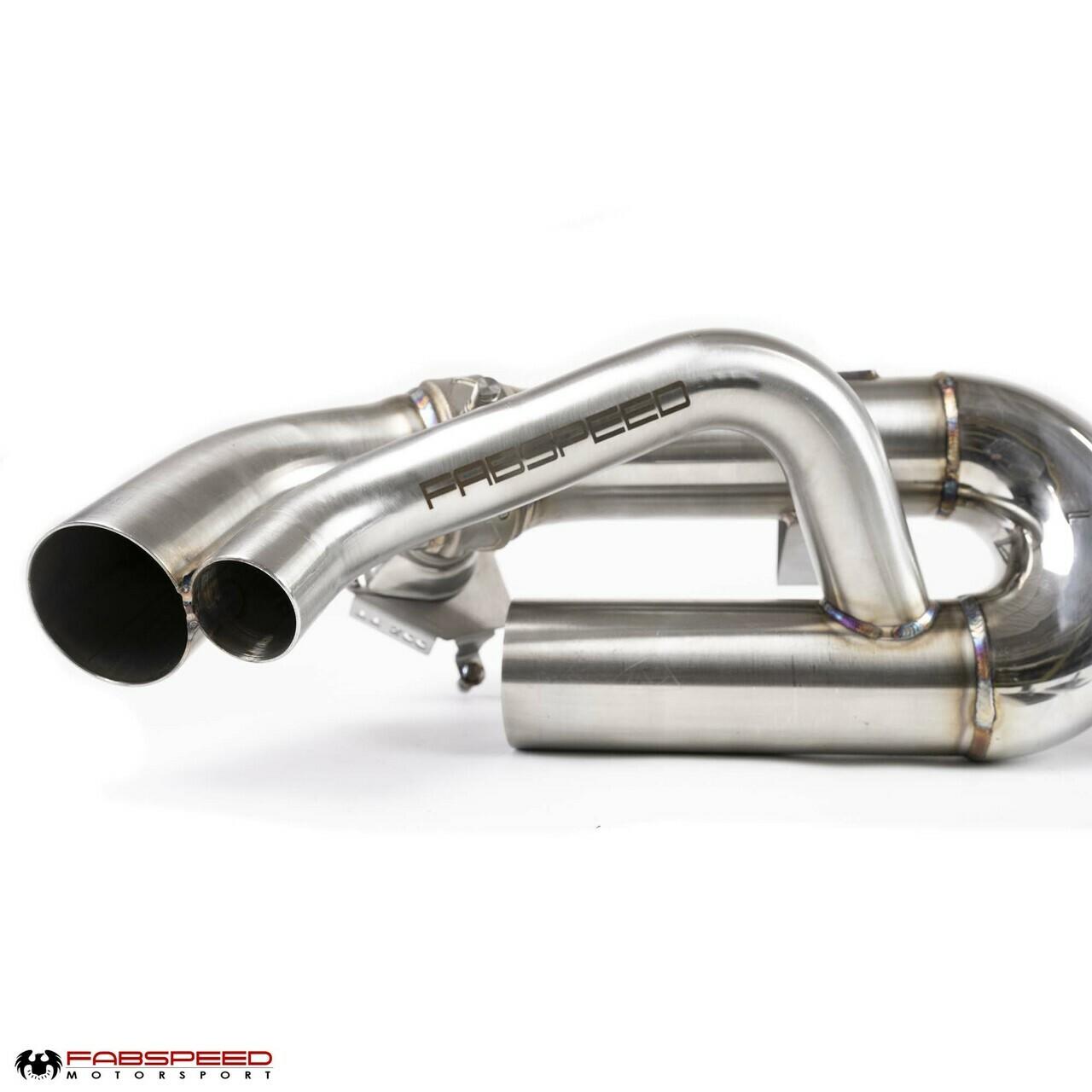 Fabspeed Porsche 992 Twin Turbo / Twin Turbo S Cat-Back Valved Maxflo Exhaust System (2021+)