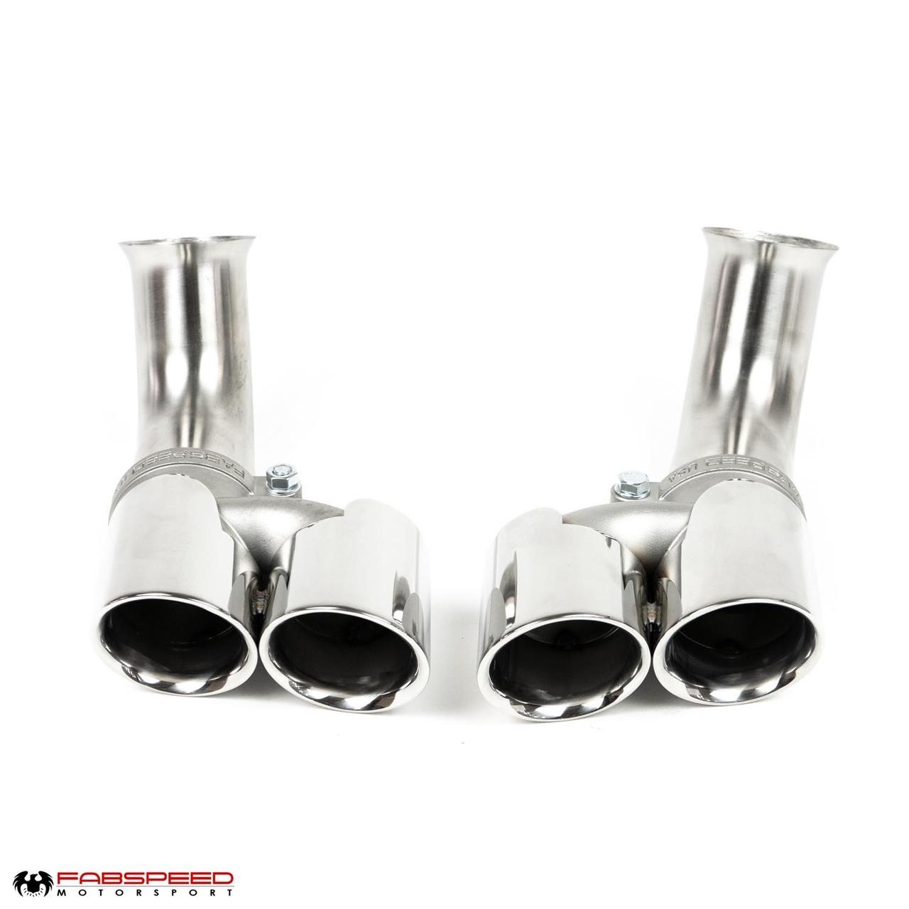 Fabspeed Porsche 996 Deluxe Quad-Style Tips - Long (2002-2004)