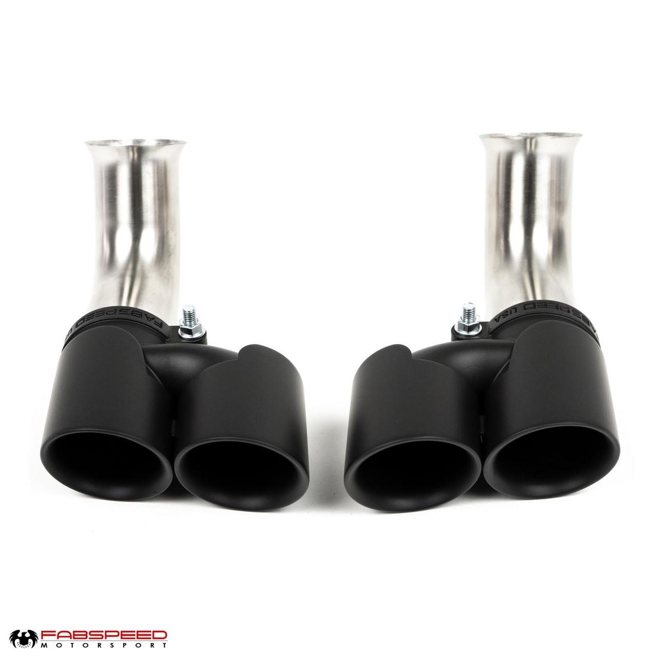 Fabspeed Porsche 996 Deluxe Quad-Style Tips - Long (2002-2004)