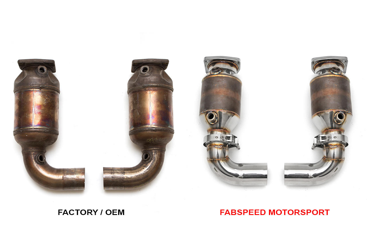 Fabspeed Porsche 997.2 Turbo / Turbo S Sport Catalytic Converters (2010-2012)