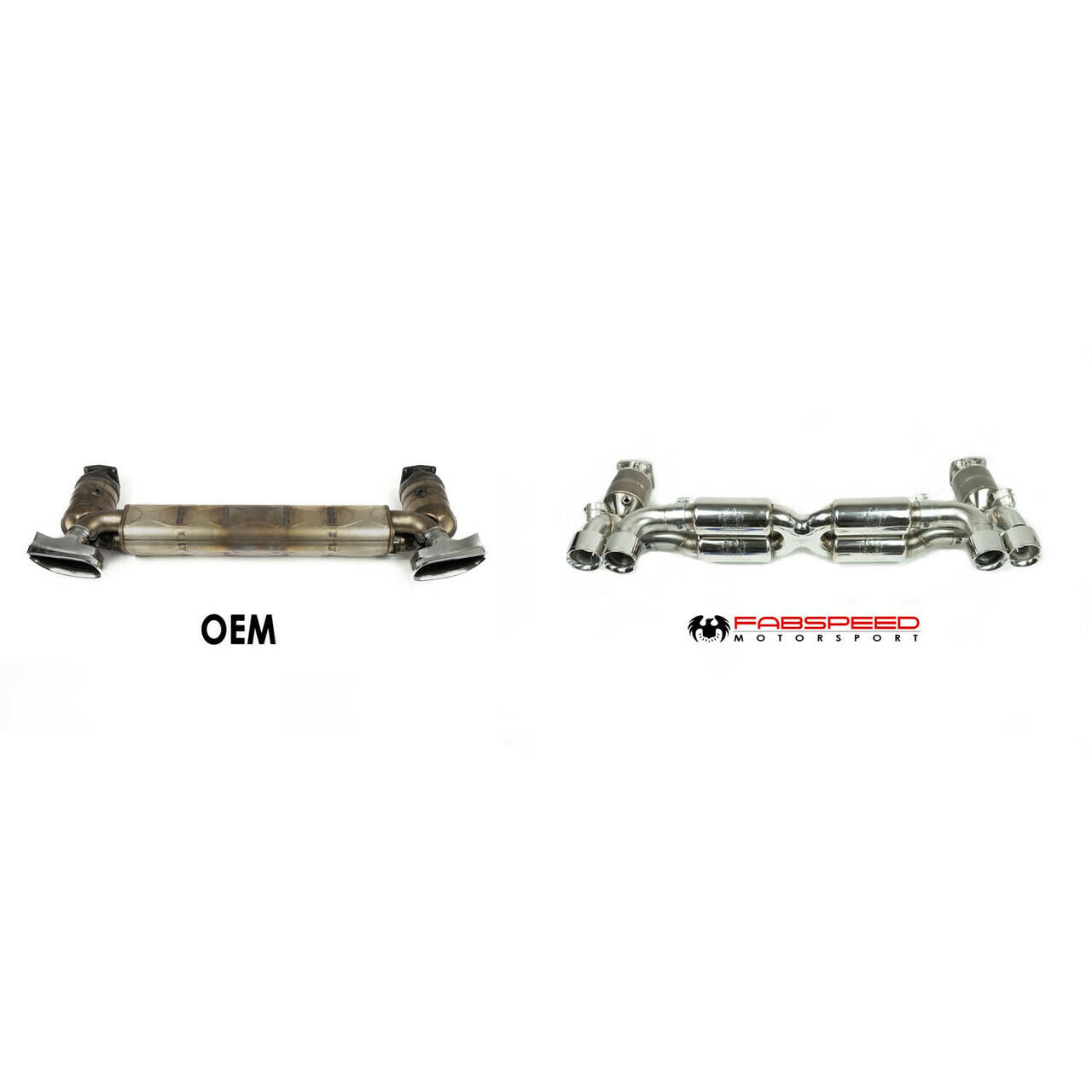 Fabspeed Porsche 997.2 Turbo / Turbo S Valved Supersport X-Pipe Exhaust System (2010-2012)
