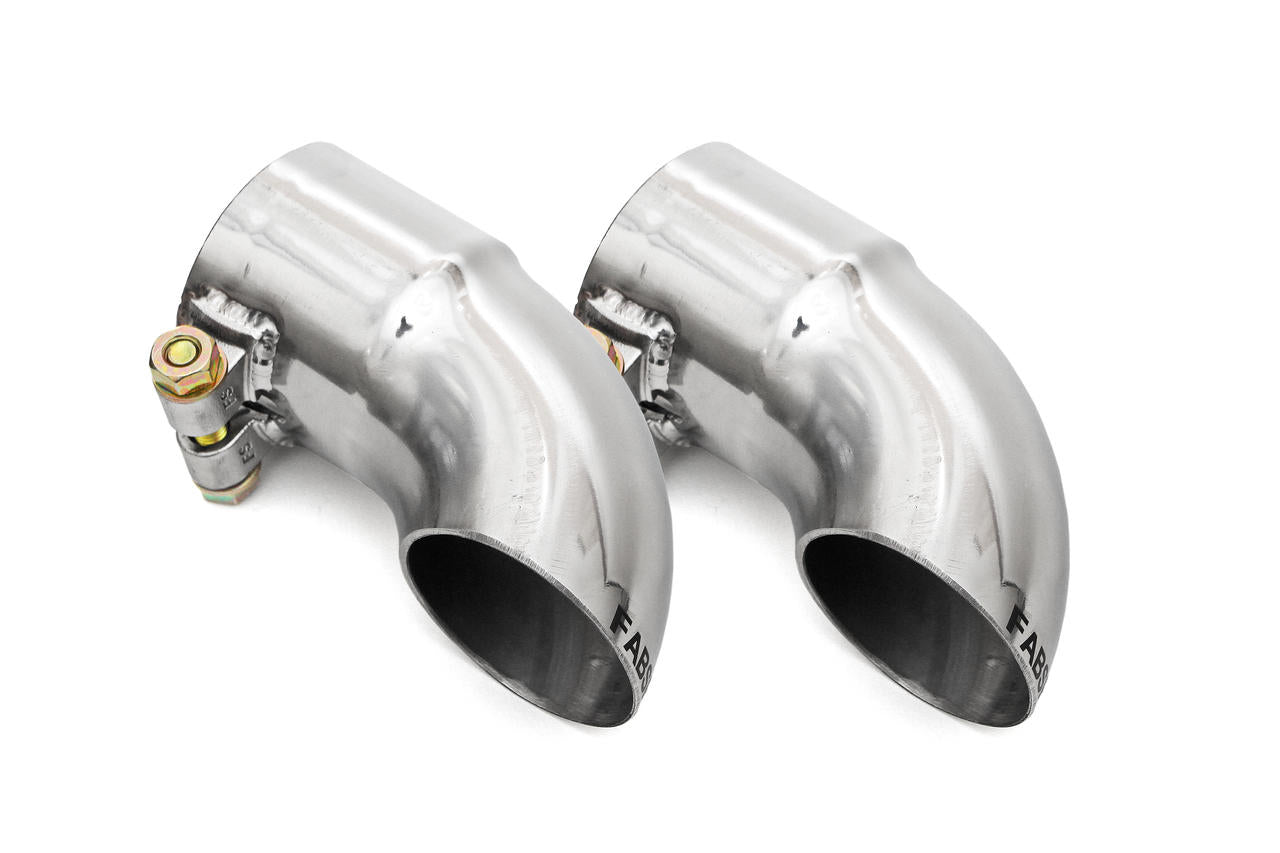 Fabspeed Porsche Competition Slip-On Turndown Tips (2.375" / 60.3 mm ID) - Fabspeed Exhausts Only
